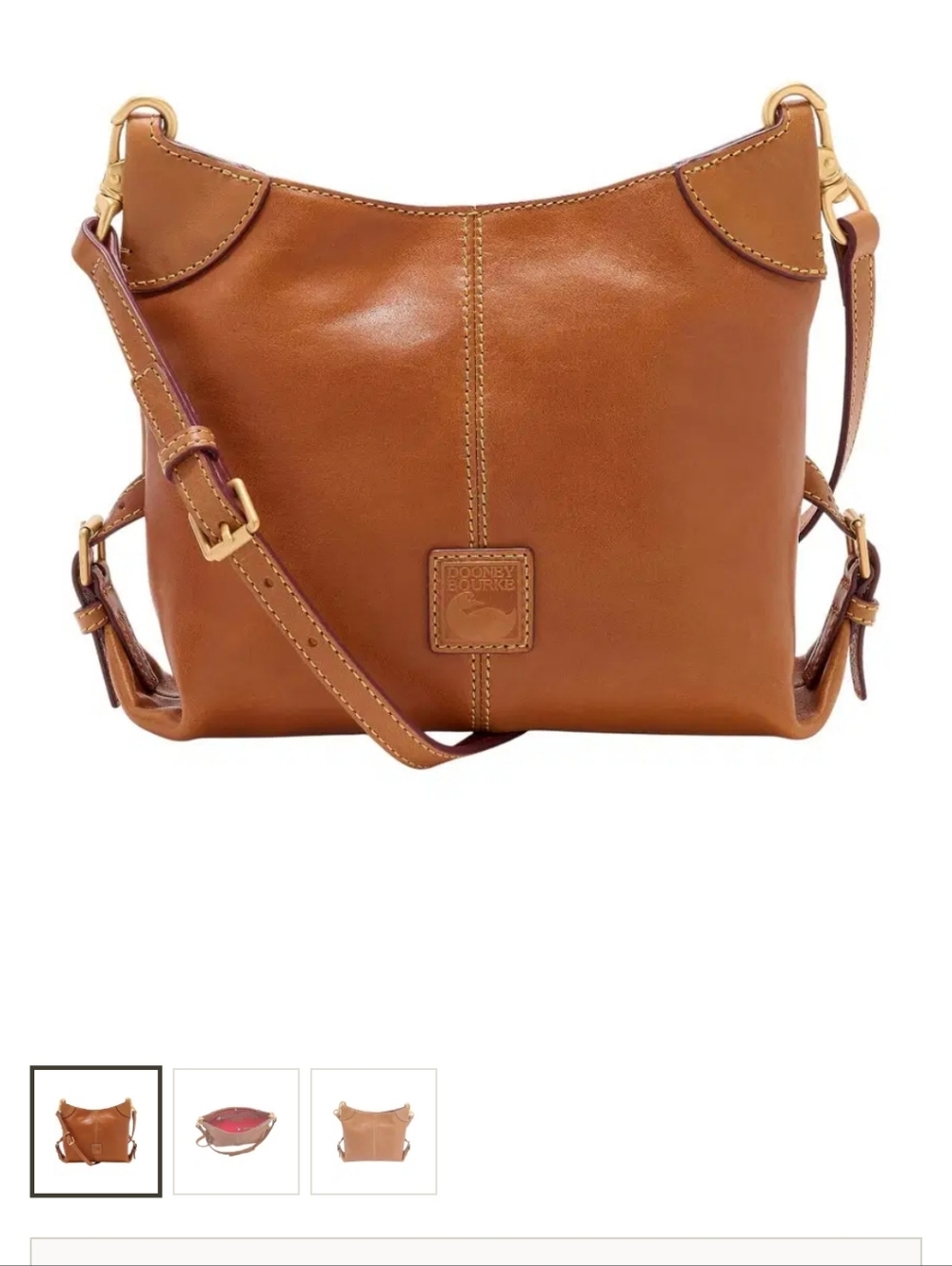 ••REPOSH••. Dooney & Bourke Tan Leather Crossbody Bag